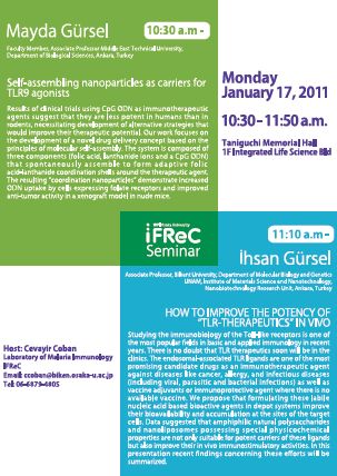 IFReC Seminar Jan. 17, 2011